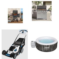 Flash Sale! 3 Pallets - 19 Pcs - Hot Tubs & Saunas, Office, Grills & Outdoor Cooking, Mowers - Untested Customer Returns - Hart, Coleman, Gamer Gear, Mm