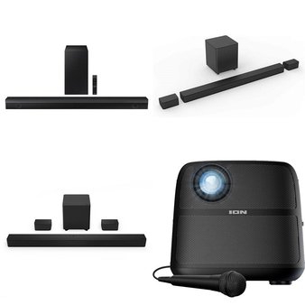Pallet – 25 Pcs – Speakers, Portable Speakers, Projector – Customer Returns – VIZIO, Philips, ION Audio, Ion