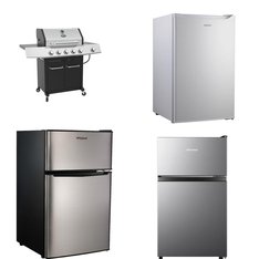 Pallet - 11 Pcs - Arts & Crafts, Refrigerators, Grills & Outdoor Cooking - Open Box Customer Returns - Sterilite, Expert Grill, HISENSE, Zinus