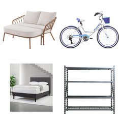 2 Pallets - 21 Pcs - Patio, Cycling & Bicycles, Mattresses, TV Stands, Wall Mounts & Entertainment Centers - Overstock - Ozark Trail, Letright Industrial, Slumber 1, Whalen Furniture