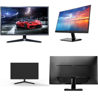 63 Pcs – Computer Monitors – Customer Returns – Onn, HP, Samsung, DELL