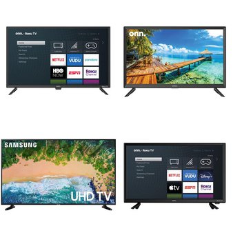 5 Pcs – LED/LCD TVs – Refurbished (GRADE A) – Onn, Samsung