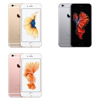 6 Pcs – Apple iPhone 6S – Refurbished (GRADE C – Unlocked) – Models: 3A510LL/A, Mn0m2ll/a, 3A511LL/A