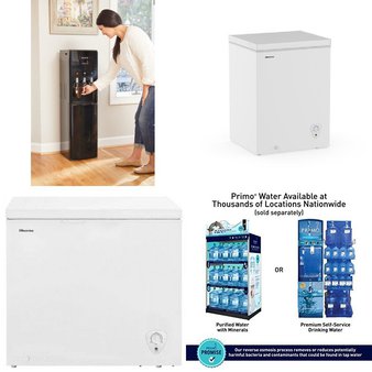 Pallet – 8 Pcs – Bar Refrigerators & Water Coolers, Freezers, Refrigerators – Customer Returns – Primo, HISENSE, Primo International, Galanz