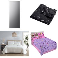 3 Pallets - 300 Pcs - New Bath, Blankets, Throws & Quilts, Decor, Pillows - New and New Damaged Box - Walmart