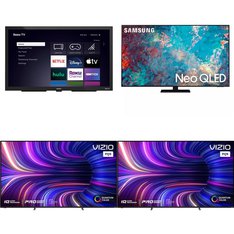 64 Pcs - LED/LCD TVs - Refurbished (GRADE A, GRADE B) - Samsung, VIZIO, LG, Element Electronics