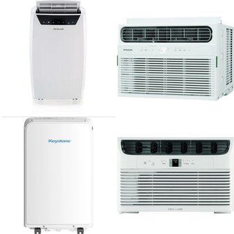 CLEARANCE! 3 Pallets – 33 Pcs – Air Conditioners – Mixed Conditions – Honeywell, LG, Frigidaire, Keystone