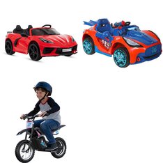 Pallet – 6 Pcs – Vehicles – Customer Returns – Razor, Spider-Man, Huffy