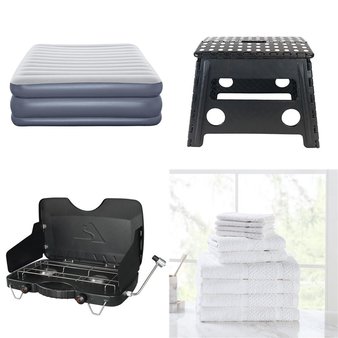 CLEARANCE! 3 Pallets – 97 Pcs – Hardware, Kitchen & Dining, Camping & Hiking, Bath – Customer Returns – Ozark Trail, Mainstays, ColorPlace, Farberware
