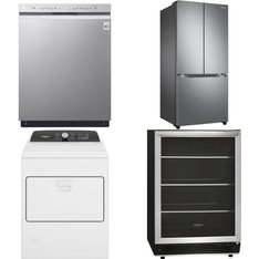 4 Pcs - Dishwashers, Laundry - New - LG, WHIRLPOOL, Samsung Electronics, Frigidaire