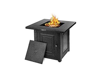 CLEARANCE! Pallet – 10 Pcs – Tacklife 28 Inch Auto-Ignition Square Propane Fire Pit Table – Durable Materials – Brand New – Retail Ready