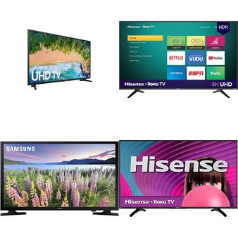 15 Pcs – LED/LCD TVs – Refurbished (GRADE A, GRADE B) – Samsung, HISENSE