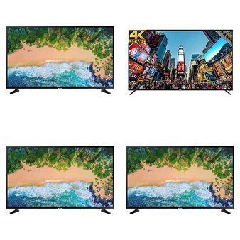 12 Pcs – LED/LCD TVs – Refurbished (GRADE A, GRADE B) – Samsung, HISENSE, RCA, TCL