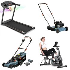 Pallet - 4 Pcs - Exercise & Fitness, Mowers - Customer Returns - MaxKare, SENIX