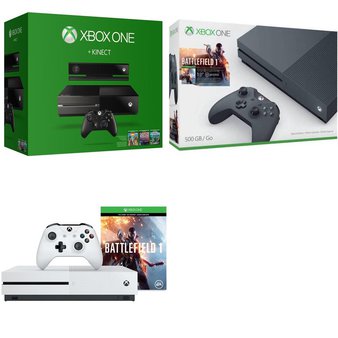 11 Pcs – Microsoft Xbox One Consoles – Refurbished (GRADE C) – Models: 234-00033, MAIN-26554, ZZG-00028, 5C5-00057