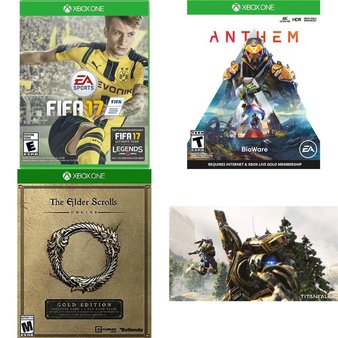 32 Pcs – Microsoft Video Games – Like New, Used, Open Box Like New, New – FIFA 17 (XB1), The Elder Scrolls, Anthem Shooter Video Game (XB1), Titanfall 2 (Xbox One)