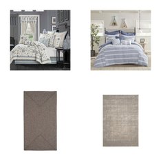 6 Pallets - 736 Pcs - Rugs & Mats, Curtains & Window Coverings, Decor, Bedding Sets - Mixed Conditions - Unmanifested Home, Window, and Rugs, Madison Park, Eclipse, Unmanifested Apparel