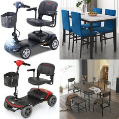 Pallet - 15 Pcs - Unsorted, Dining Room & Kitchen, Office, Canes, Walkers, Wheelchairs & Mobility - Customer Returns - SEGMART, Hommpa, UHOMEPRO, GIONIEN