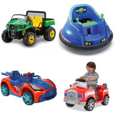 Pallet - 4 Pcs - Vehicles - Customer Returns - Flybar, Peg Perego, Paw Patrol, Spider-Man