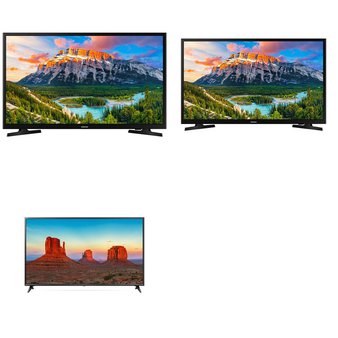 4 Pcs – LED/LCD TVs (42″ – 43″) – Refurbished (GRADE A, GRADE B) – Samsung, LG