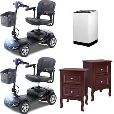 Pallet - 11 Pcs - Bedroom, Vacuums, Canes, Walkers, Wheelchairs & Mobility, Dishwashers - Customer Returns - INSE, SEGMART, BLACK+DECKER, Furologee