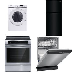 4 Pcs - Laundry, Ovens / Ranges - Open Box Like New, Like New - Frigidaire, Samsung