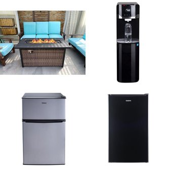 Pallet – 6 Pcs – Bar Refrigerators & Water Coolers, Refrigerators, Fireplaces – Customer Returns – Galanz, Great Value, Better Homes & Gardens