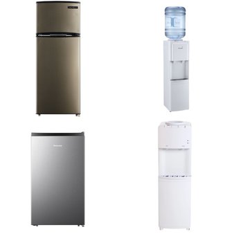 Pallet – 6 Pcs – Bar Refrigerators & Water Coolers, Refrigerators – Customer Returns – HISENSE, Thomson, Great Value, Primo Water