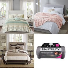 Pallet - 38 Pcs - Pillows and Blankets - Like New - Private Label Home Goods, Madison Park, E & E, Tranquility