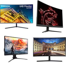Pallet - 32 Pcs - Monitors - Damaged / Missing Parts / Tested NOT WORKING - Samsung, LG, ACER, MSI