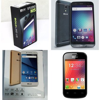 24 Pcs – Blu Smartphones – Refurbished (GRADE A – Not Activated) – Models: S690Q, S730P, D141W, S710U