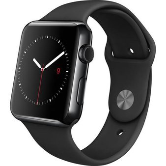 5 Pieces of Apple Watch 42mm Space Black Stainless Steel Case – Black Sport Band MLC82LL/A Smart Watches GRADE A Refurbished