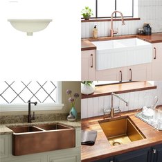 Pallet - 13 Pcs - Kitchen & Bath Fixtures - Open Box Like New - Signature Hardware