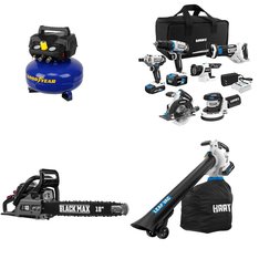 Pallet – 14 Pcs – Power Tools, Vacuums, Patio – Customer Returns – Goodyear, Hart, Black Max, YardMax