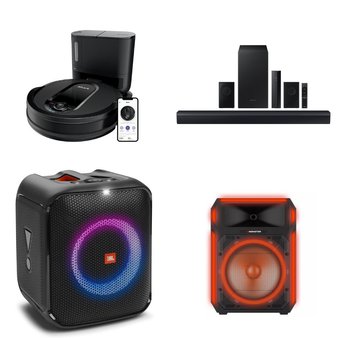 Pallet – 15 Pcs – Portable Speakers, Speakers, Vacuums, Security & Surveillance – Customer Returns – Monster, Samsung, Shark, JBL