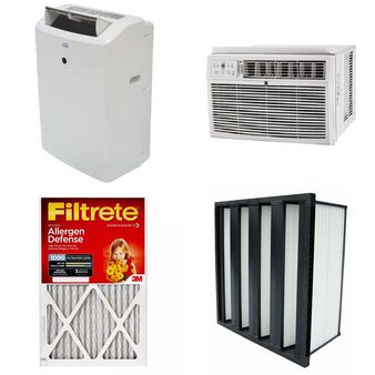 14 Pcs – Heating & Cooling – Open Box Like New, New Damaged Box, New, Used – Retail Ready – Filtrete, 3M, KUL, Glasfloss Industries