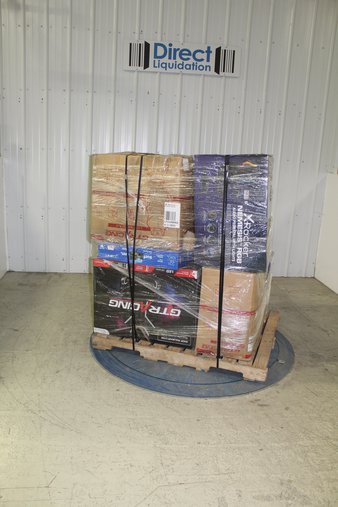 1 Pallets – 18 Pcs – New Monitors, Chairs, Inkjet – New and New Damaged Box – Walmart