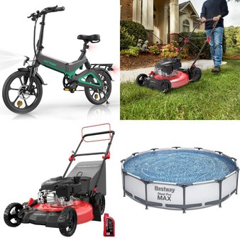 Pallet – 8 Pcs – Mowers, Pools & Water Fun, Cycling & Bicycles, Camping & Hiking – Customer Returns – PowerSmart, Bestway, Hitway, Idoo