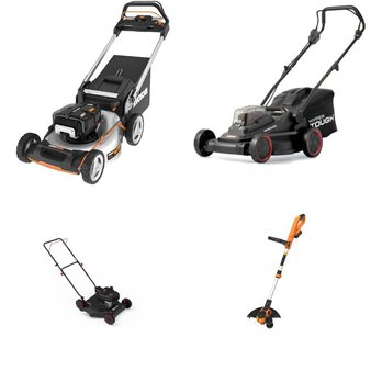 Pallet – 7 Pcs – Mowers, Hedge Clippers & Chainsaws, Trimmers & Edgers – Customer Returns – Hyper Tough, Positec Technology, Worx