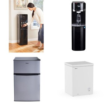 CLEARANCE! Pallet – 7 Pcs – Bar Refrigerators & Water Coolers, Freezers – Customer Returns – HISENSE, Great Value, Primo, Galanz