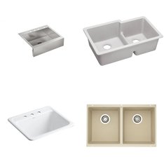 Pallet – 12 Pcs – Kitchen & Bath Fixtures, Hardware – Customer Returns – Kohler, Blanco, Elkay Crosstown, ELKAY