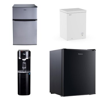 Pallet – 8 Pcs – Bar Refrigerators & Water Coolers, Freezers, Humidifiers / De-Humidifiers – Customer Returns – Galanz, HISENSE, Safety 1st, Great Value