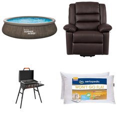 2 Pallets - 15 Pcs - Pools & Water Fun, Grills & Outdoor Cooking, Living Room, Pillows - Overstock - Summer Waves, Blackstone