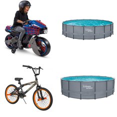 2 Pallets - 12 Pcs - Vehicles, Cycling & Bicycles, Pools & Water Fun, Game Room - Overstock - Huffy, Realtree, Summer Waves
