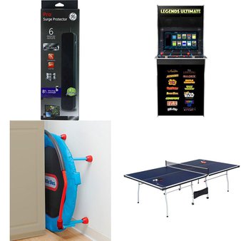 Pallet – 15 Pcs – Other, Game Room, Fishing & Wildlife, Retail Equipment & Supplies – Customer Returns – GE, MGA Entertainment, Ozark Trail, AtGames