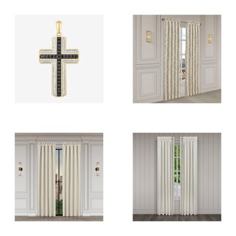 3 Pallets – 224 Pcs – Curtains & Window Coverings, Kitchen & Dining, Bedding Sets, Decor – Like New or New Customer Returns – JC Penney
