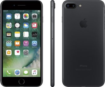 5 Pcs – Apple iPhone 7 Plus 128GB Black LTE Cellular AT&T MN482LL/A – Refurbished (GRADE A – Unlocked – White Box)