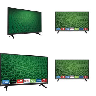 250 Pcs – TVs – Tested Not Working (Cracked Display) – VIZIO, Samsung, LG, HITACHI – Televisions