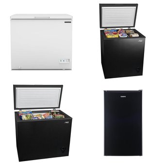 Pallet – 5 Pcs – Freezers, Refrigerators, Bar Refrigerators & Water Coolers – Customer Returns – Arctic King, Galanz, Great Value, Frigidaire