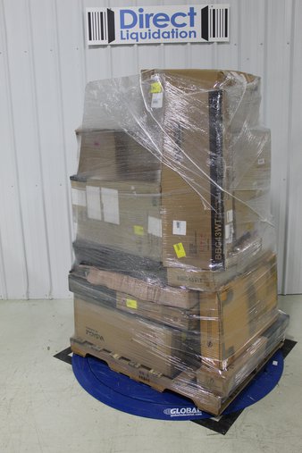Pallet – 21 Pcs – Office, Bedroom – Customer Returns – VASAGLE, AmazonBasics, Zinus, Dorel Home Furnishings